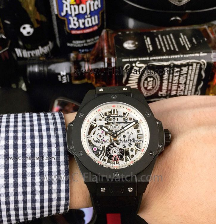 High Quality Hublot Big Bang White Skeleton Men Watch